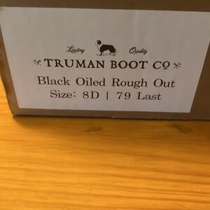 Truman Black Oiled Roughout Cap-Toe 8D